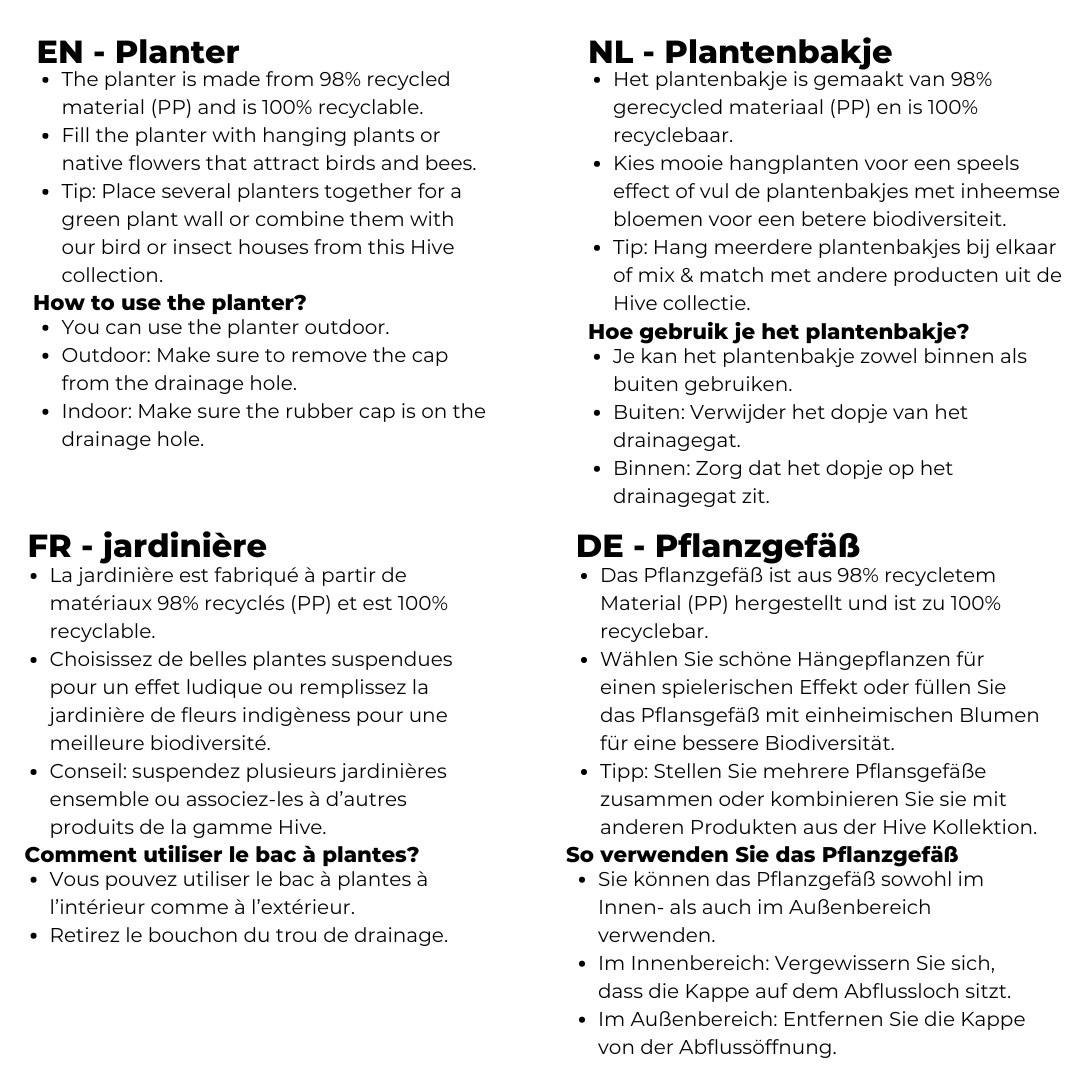 Planter Hive Brown Planter Hive Brown