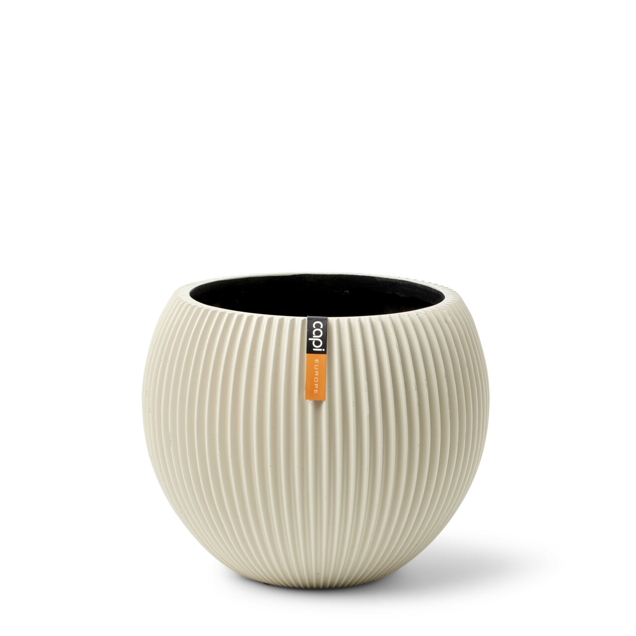 Vase Ball Groove Beige Vase Ball Groove Beige
