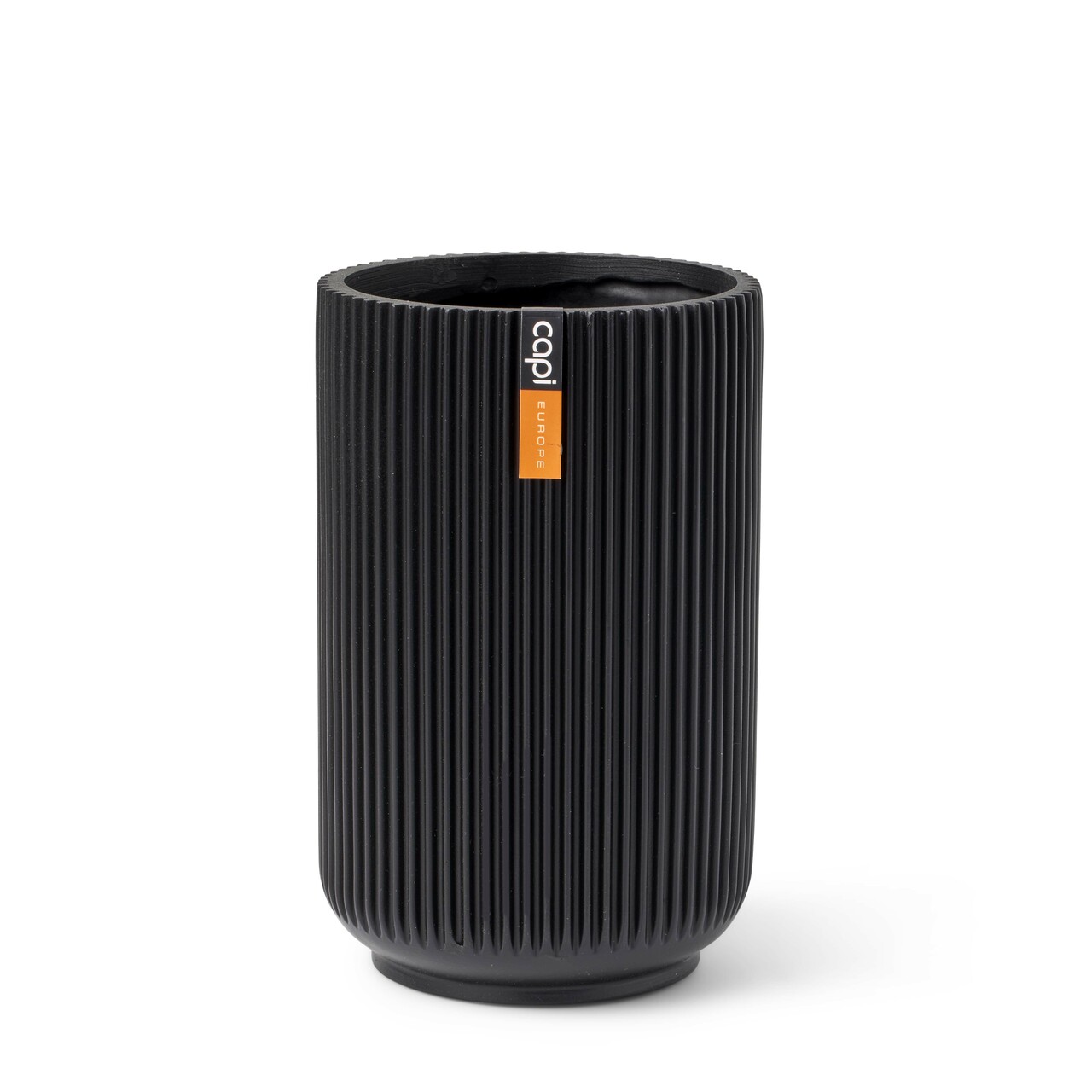Vase High Groove Black Vase High Groove Black
