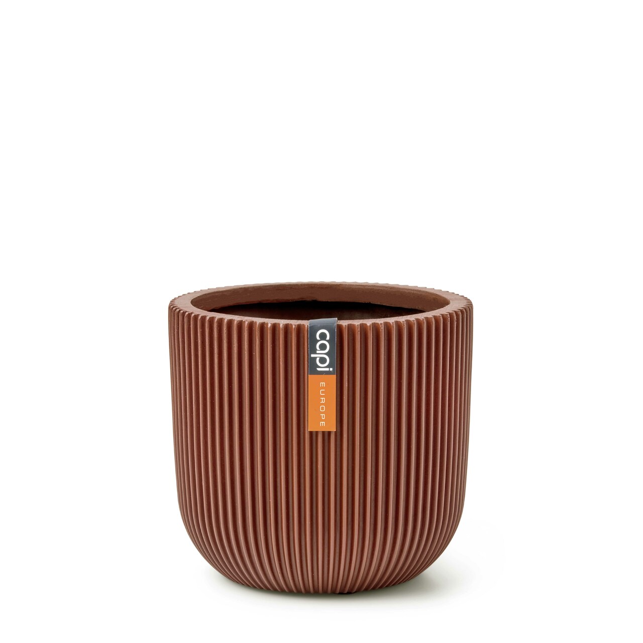 Planter Ball Groove Merlot Red Planter Ball Groove Merlot Red