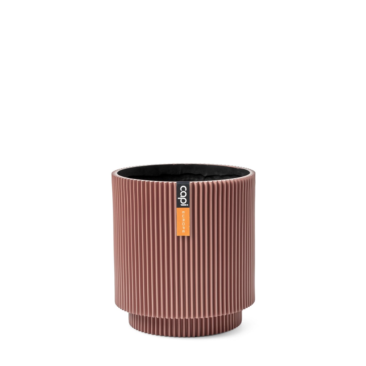 Vase Cylinder Groove Pink