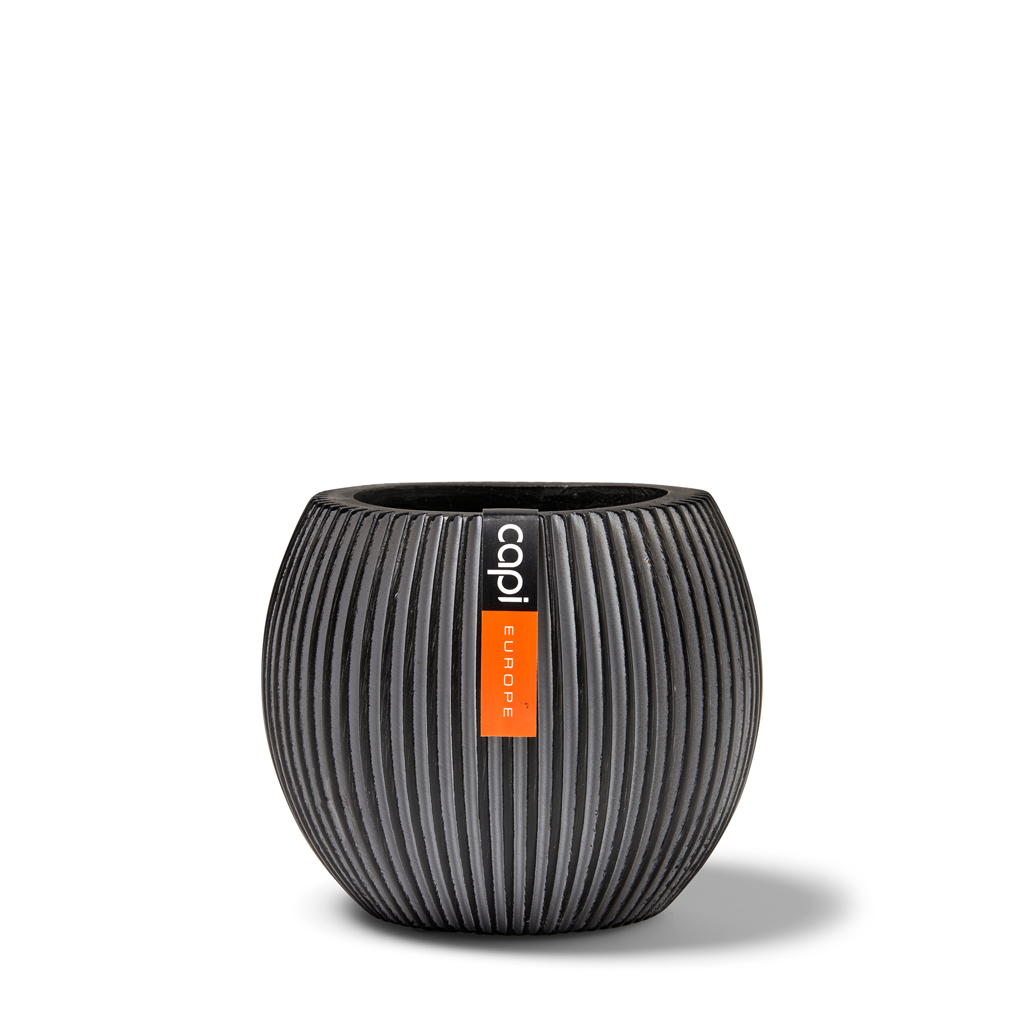 Vase Ball Groove Anthracite Vase Ball Groove Anthracite