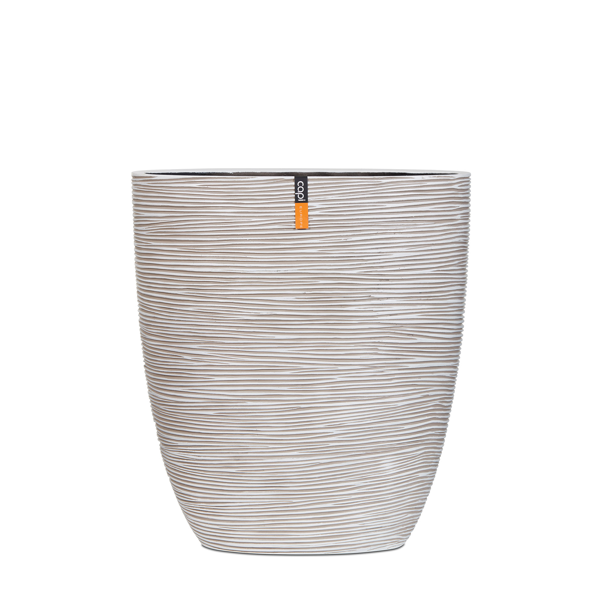 Planter Oval Rib Ivory Planter Oval Rib Ivory