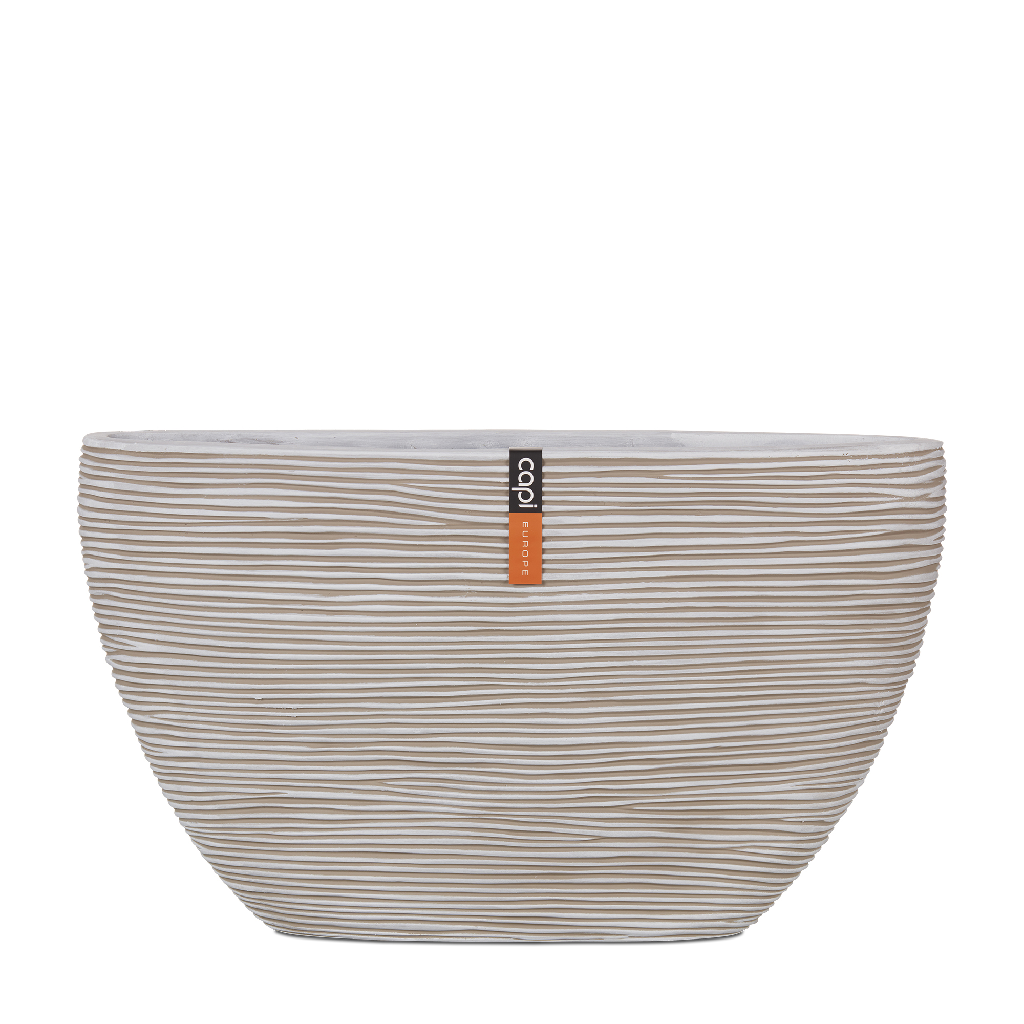 Planter Oval Rib Ivory Planter Oval Rib Ivory