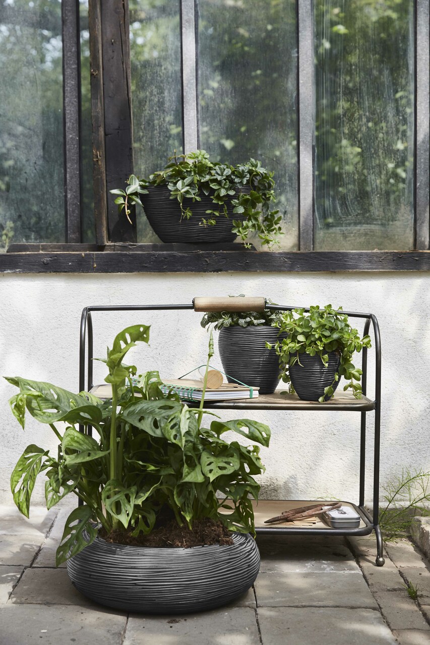 Bowl Round Rib Anthracite