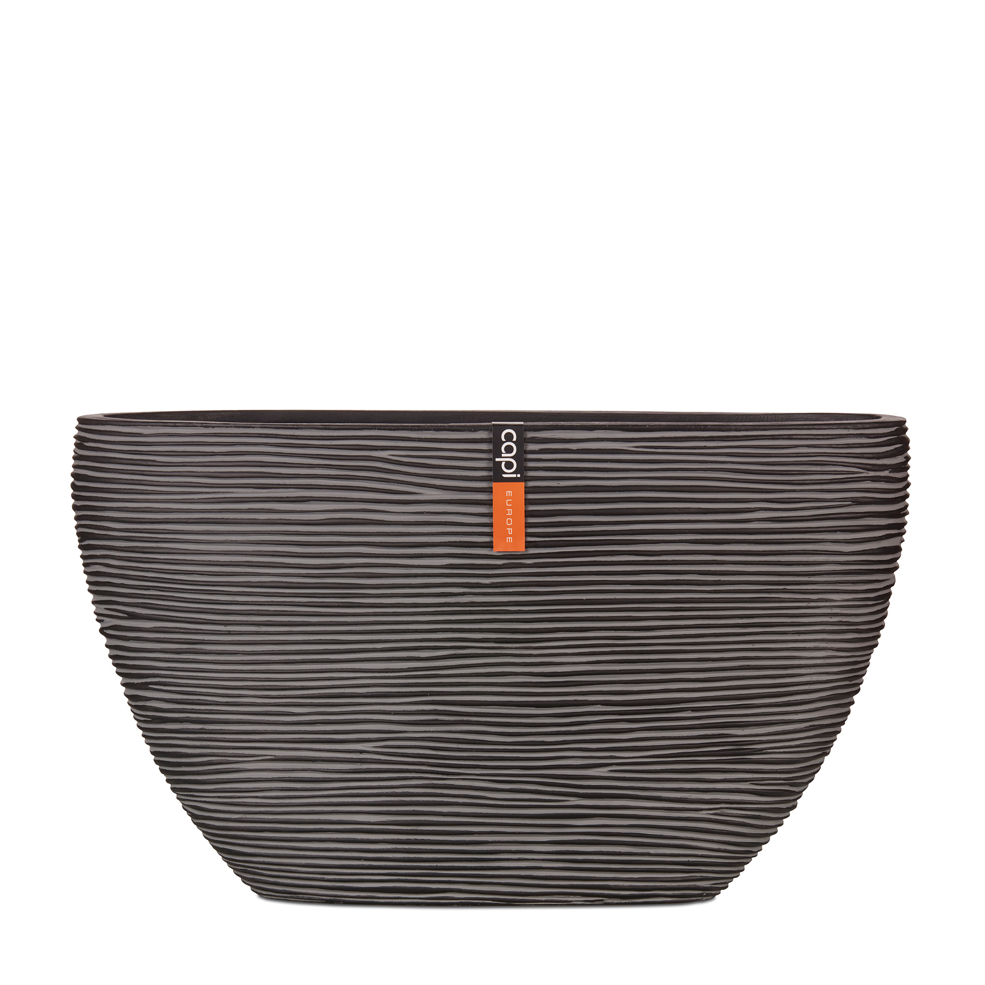 Planter Oval Rib Anthracite Planter Oval Rib Anthracite