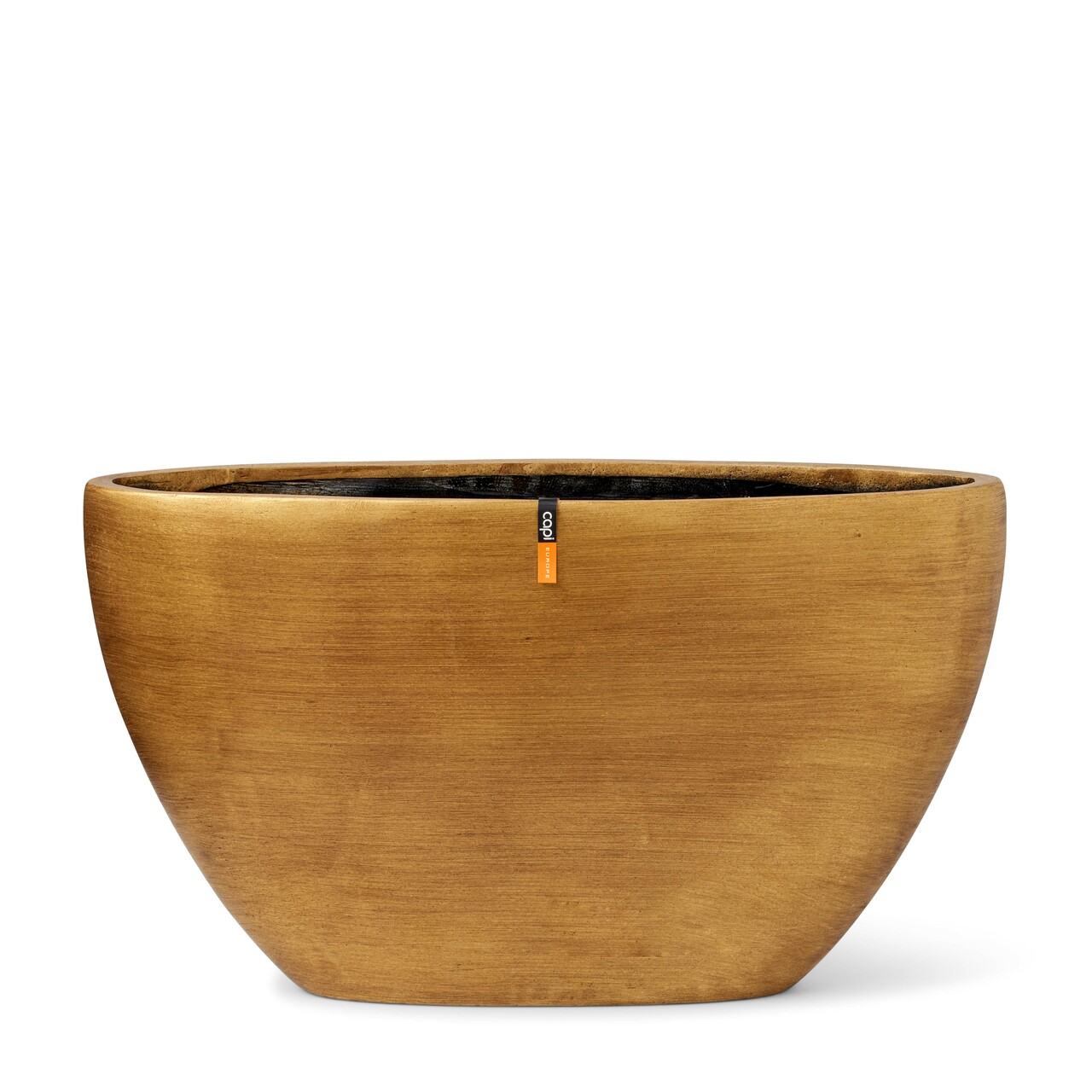 Planter Oval Retro Gold Planter Oval Retro Gold