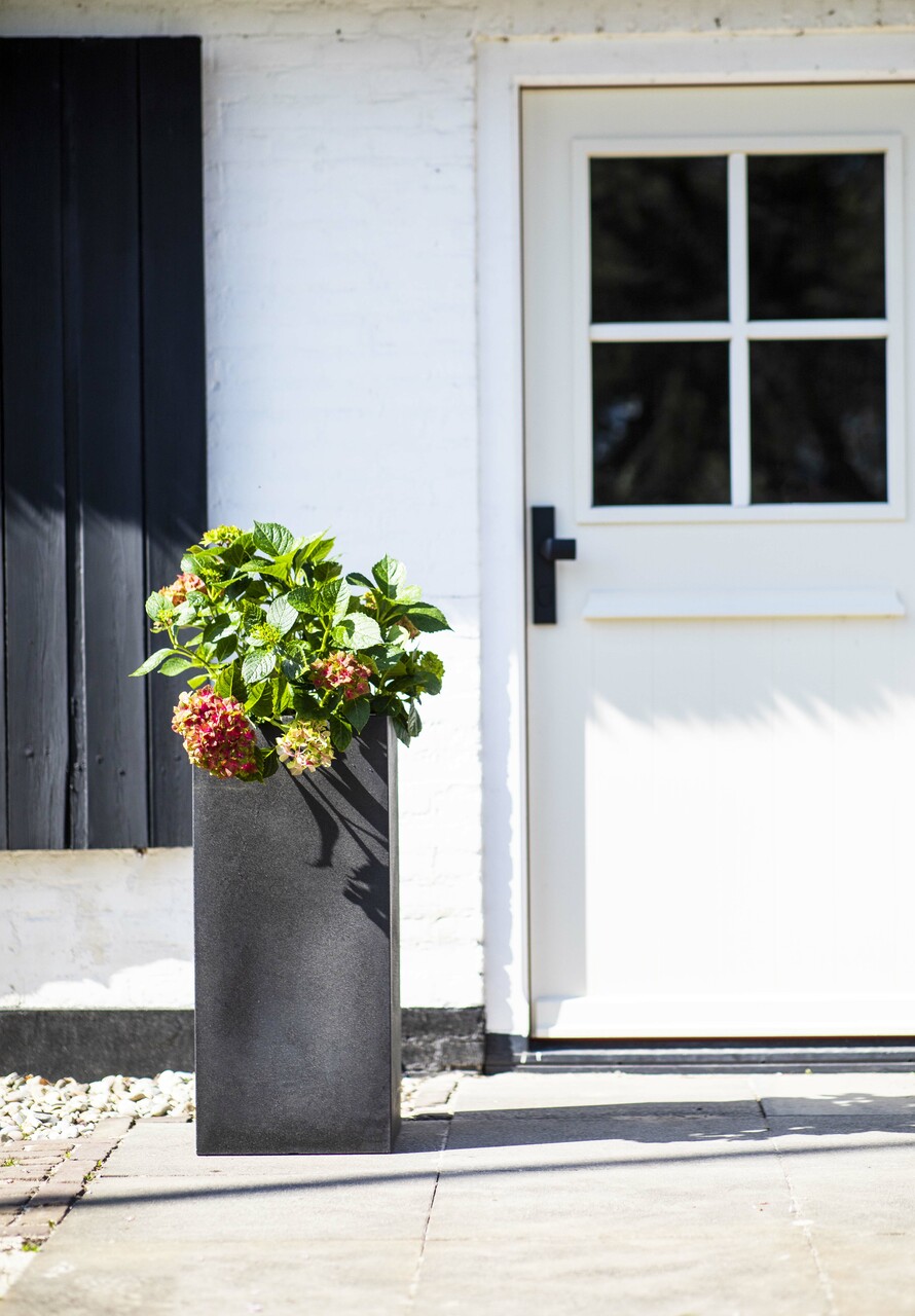 Planter Rectangle Smooth NL Black