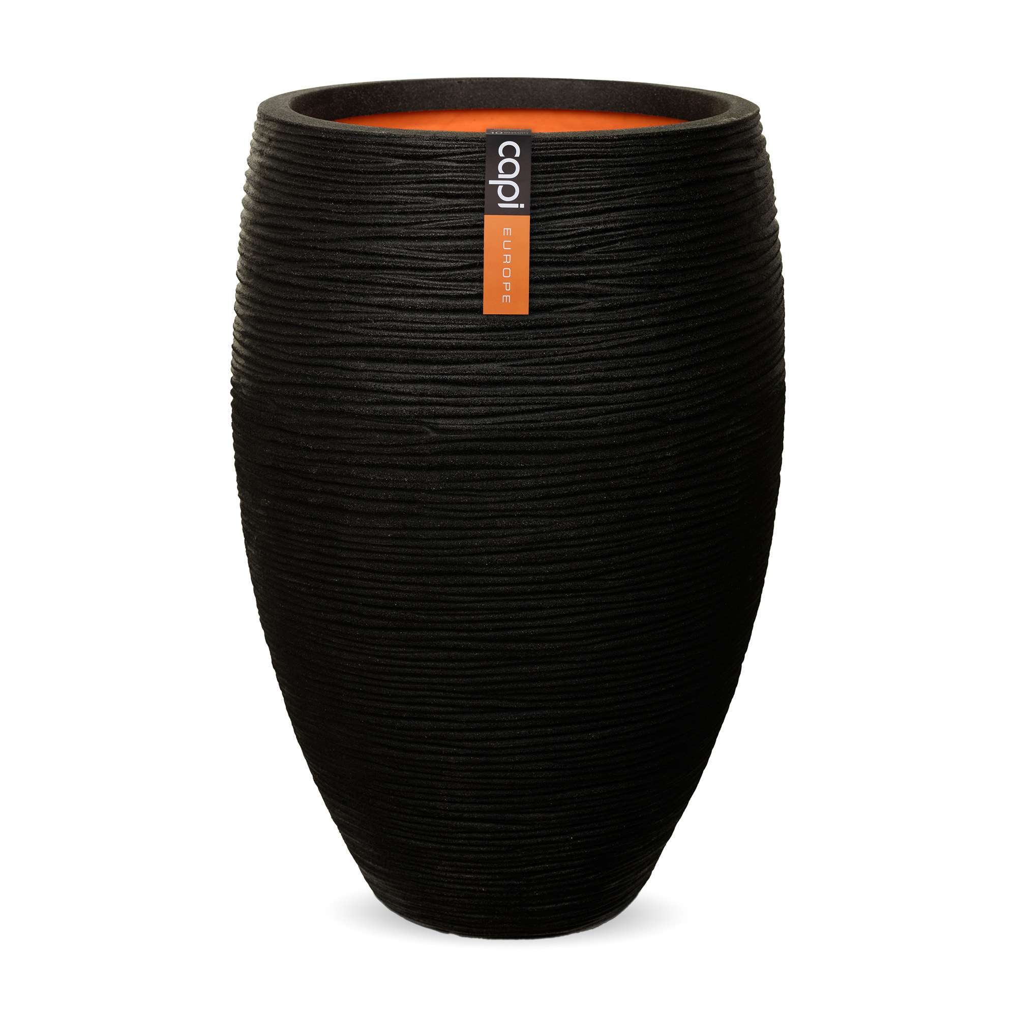 Vase Elegant Deluxe Rib NL Black Vase Elegant Deluxe Rib NL Black