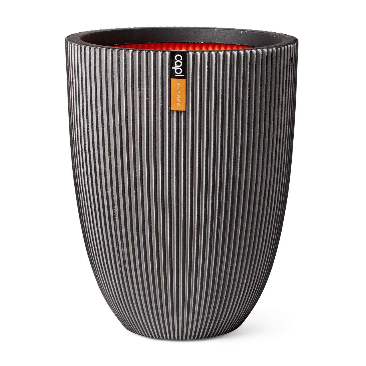 Vase Elegant Low Groove NL Anthracite Vase Elegant Low Groove NL Anthracite