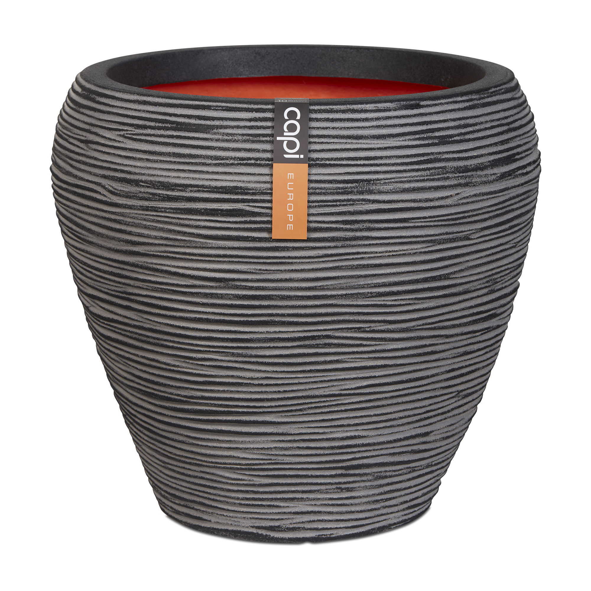 Vase Taper Round Rib NL Anthracite Vase Taper Round Rib NL Anthracite