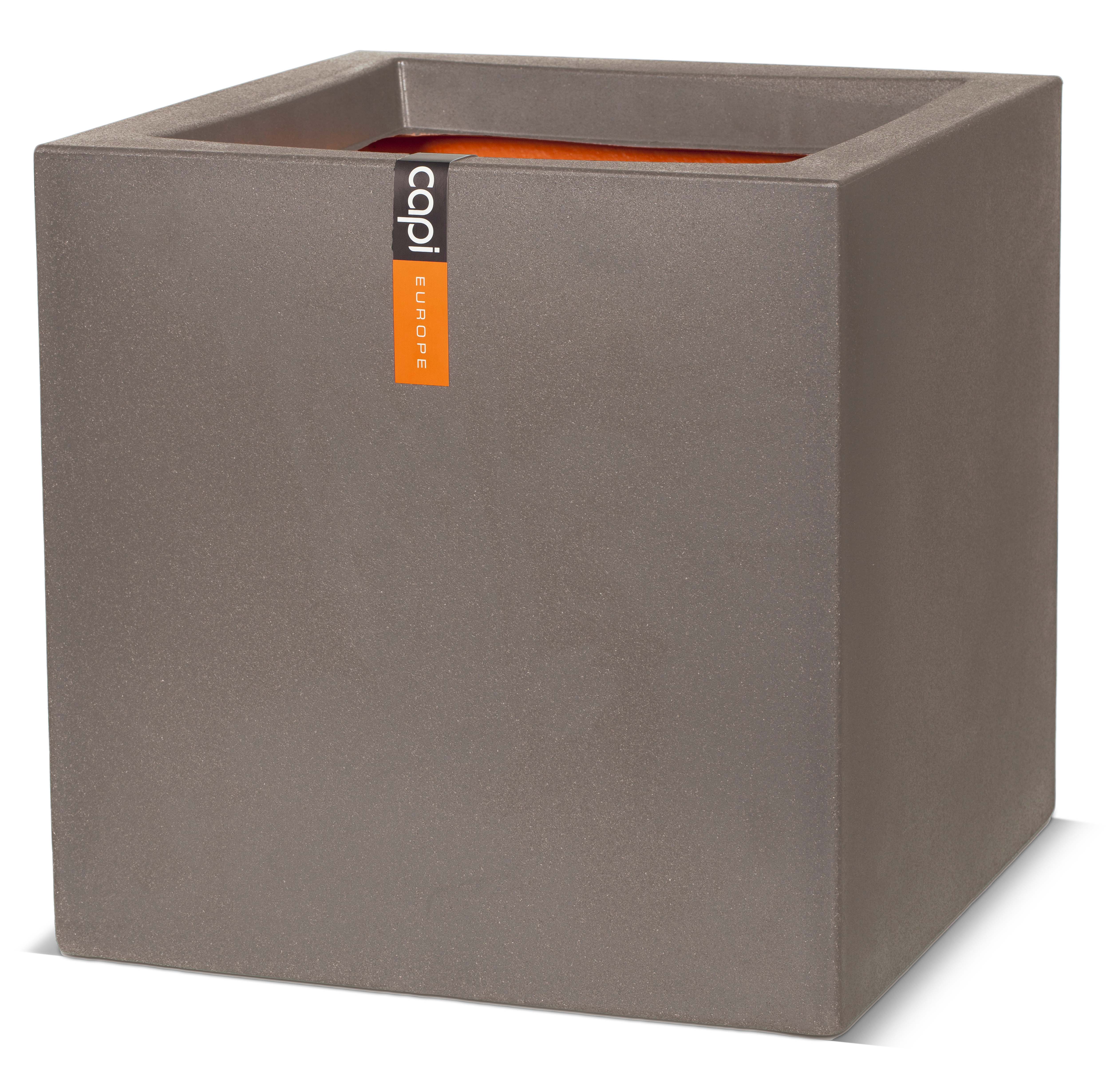 Planter square Smooth NL warm taupe Planter square Smooth NL warm taupe