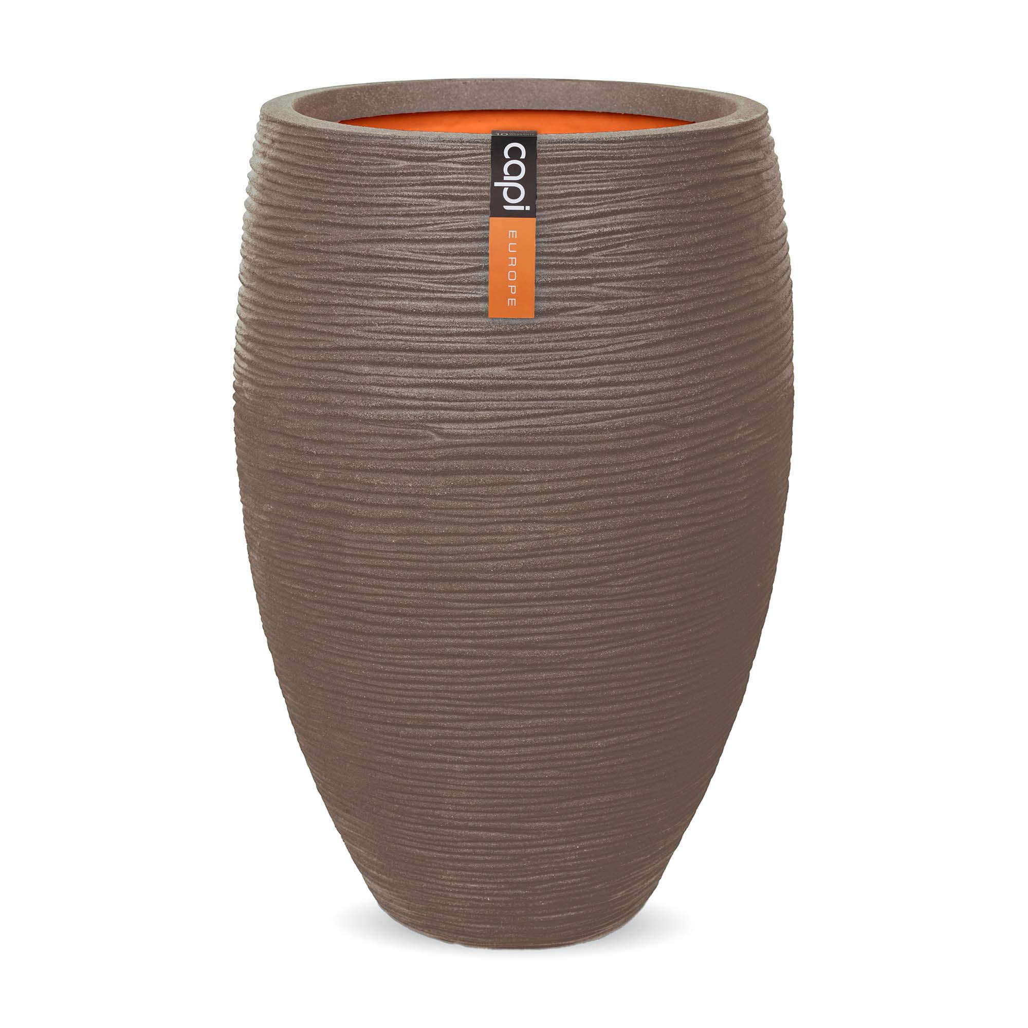 Vase elegant deluxe Rib NL warm taupe Vase elegant deluxe Rib NL warm taupe