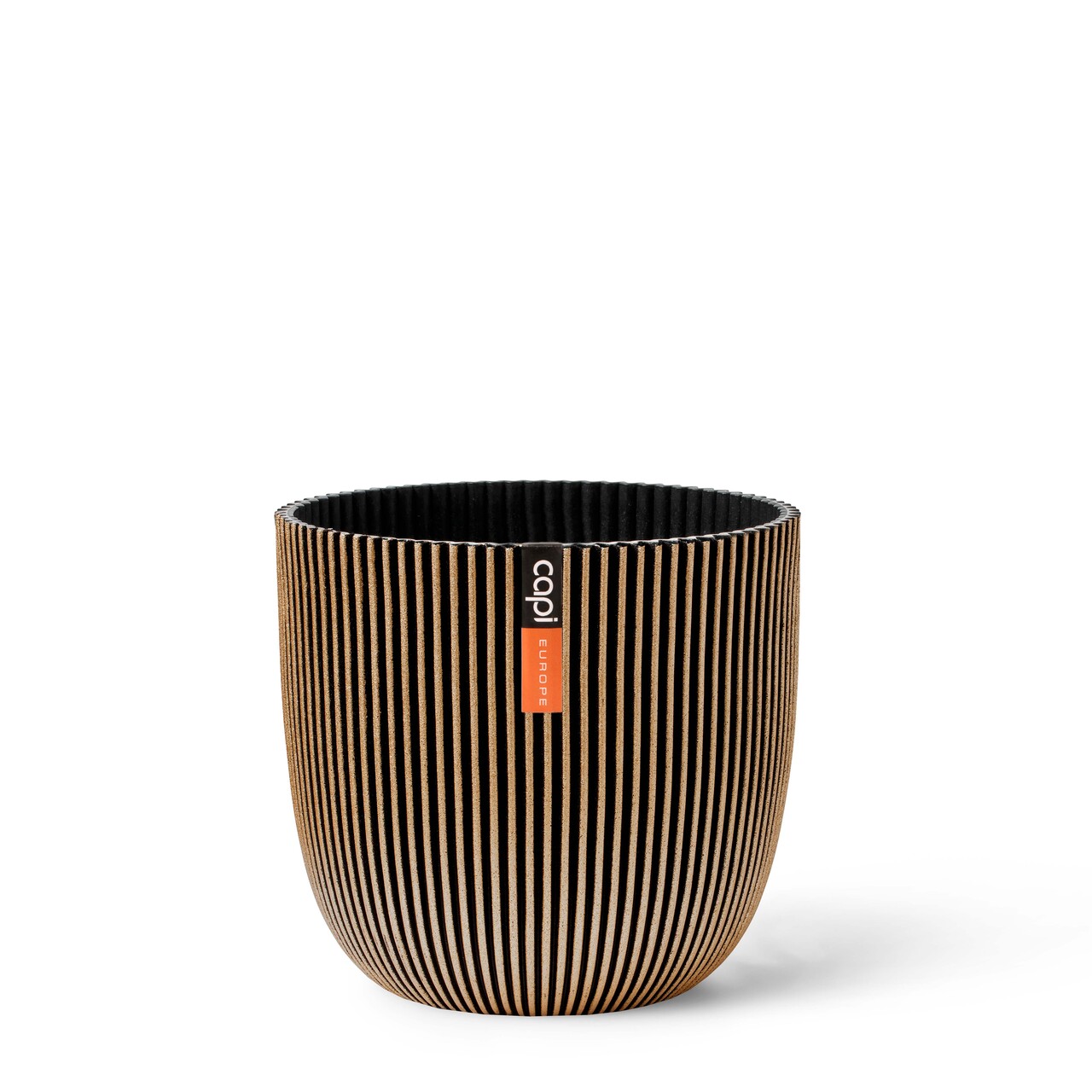Planter ball Groove Textile gold black Planter ball Groove Textile gold black