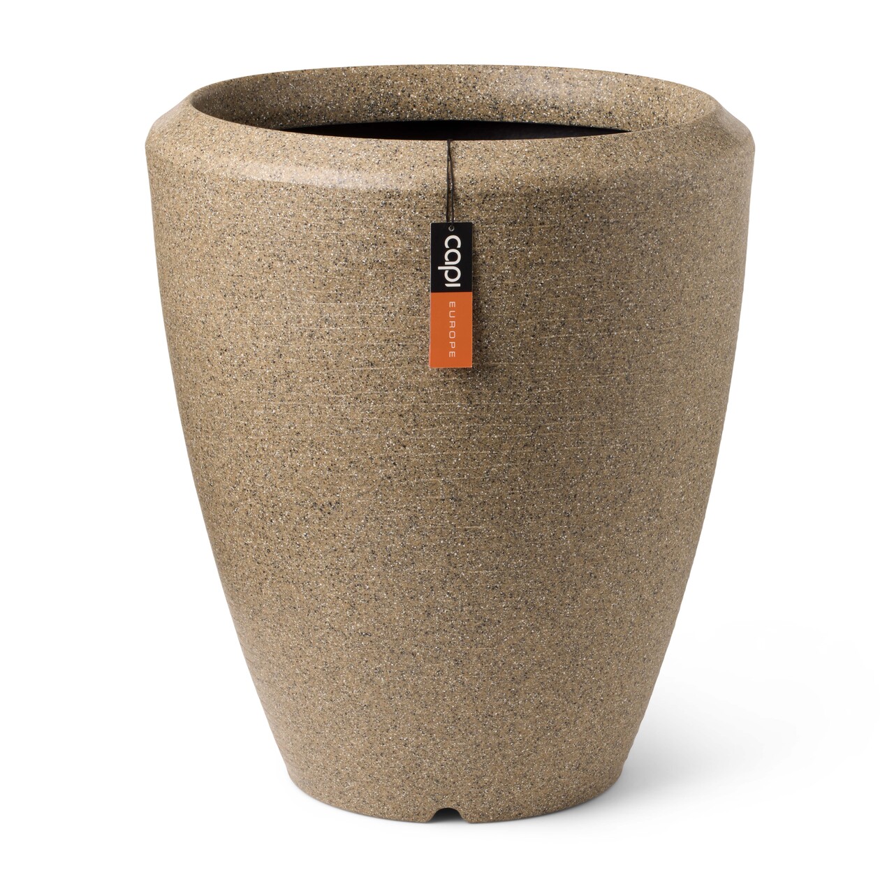 Vase elegant low Arc Granite warm taupe Vase elegant low Arc Granite warm taupe