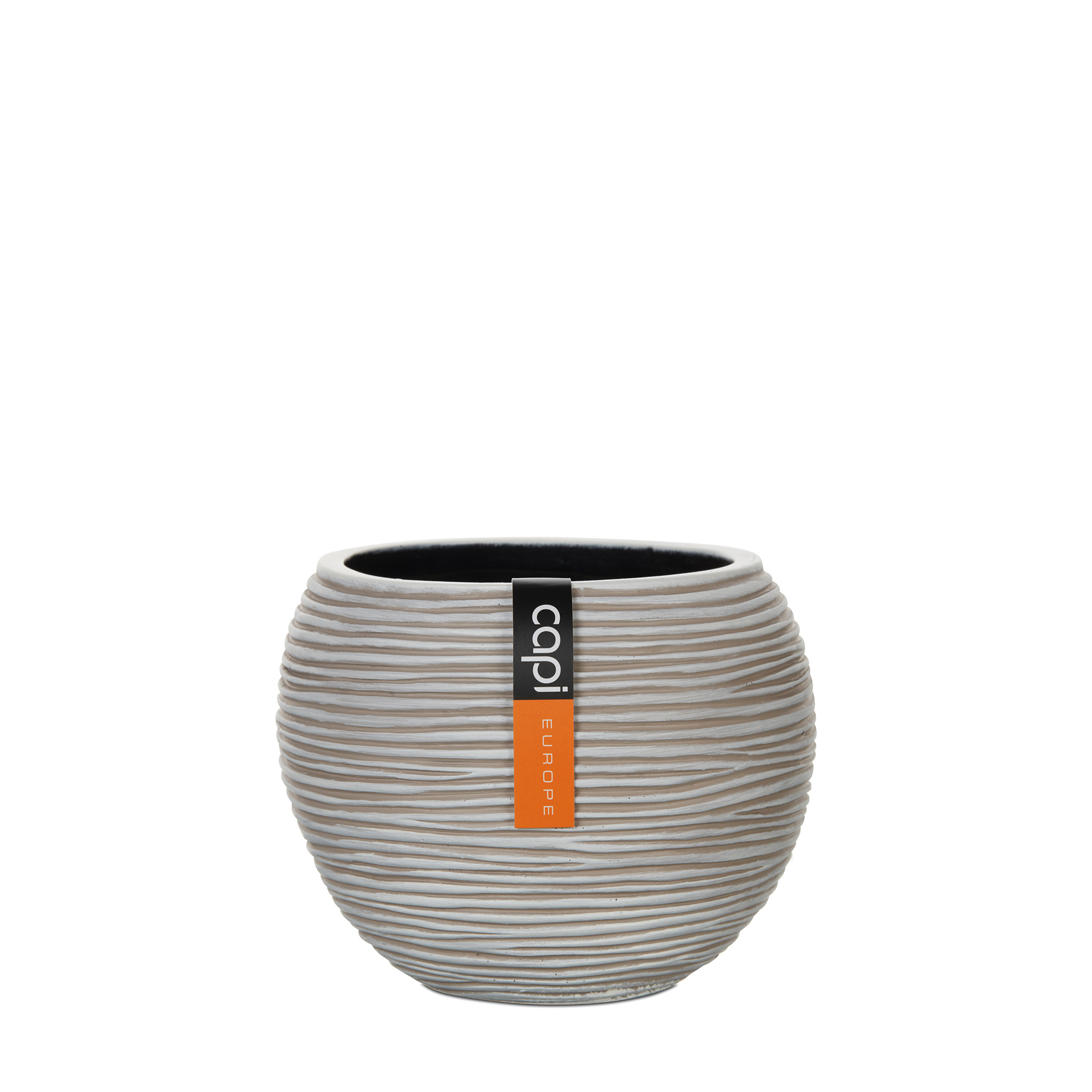 Indoor Rib Vase Ball Ivory