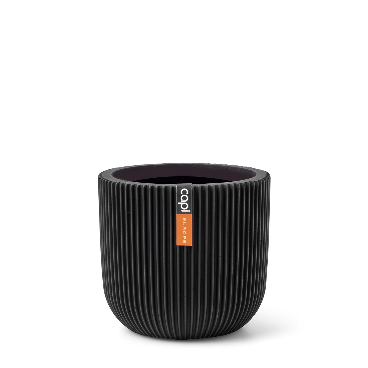 Indoor Groove Planter Ball Black