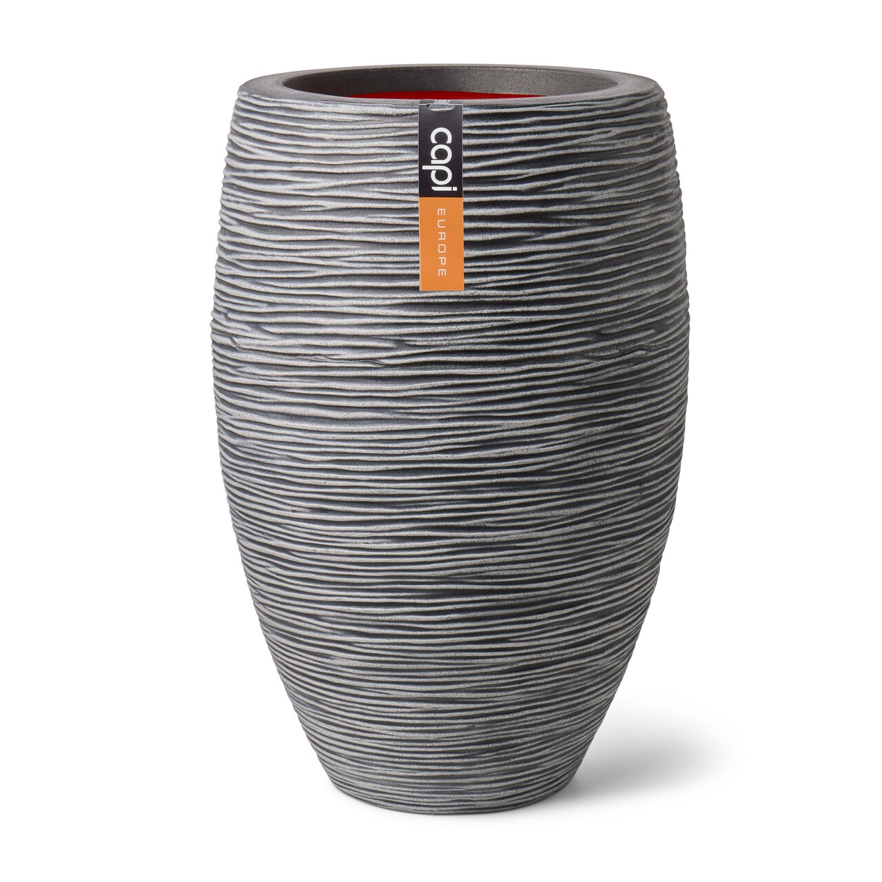 Vase Elegant Deluxe Rib Anthracite