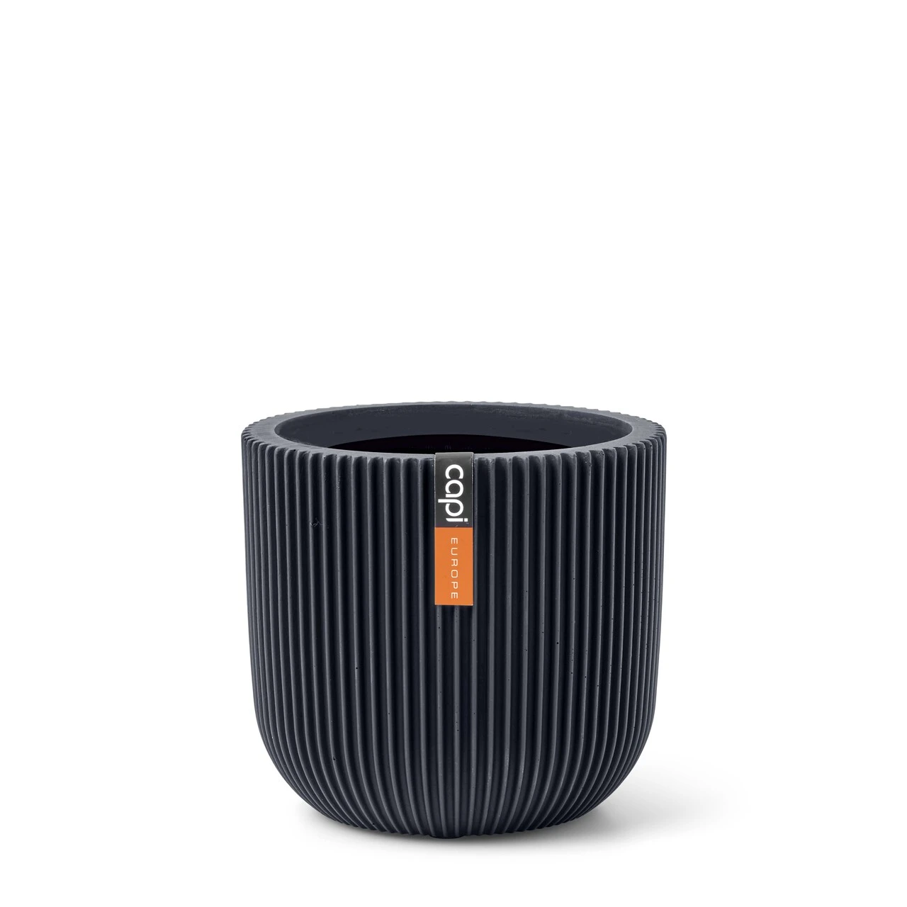Indoor Groove Planter Ball Graphite Grey Indoor Groove Planter Ball Graphite Grey