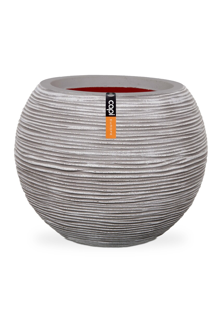 Vase ball Rib Ivory