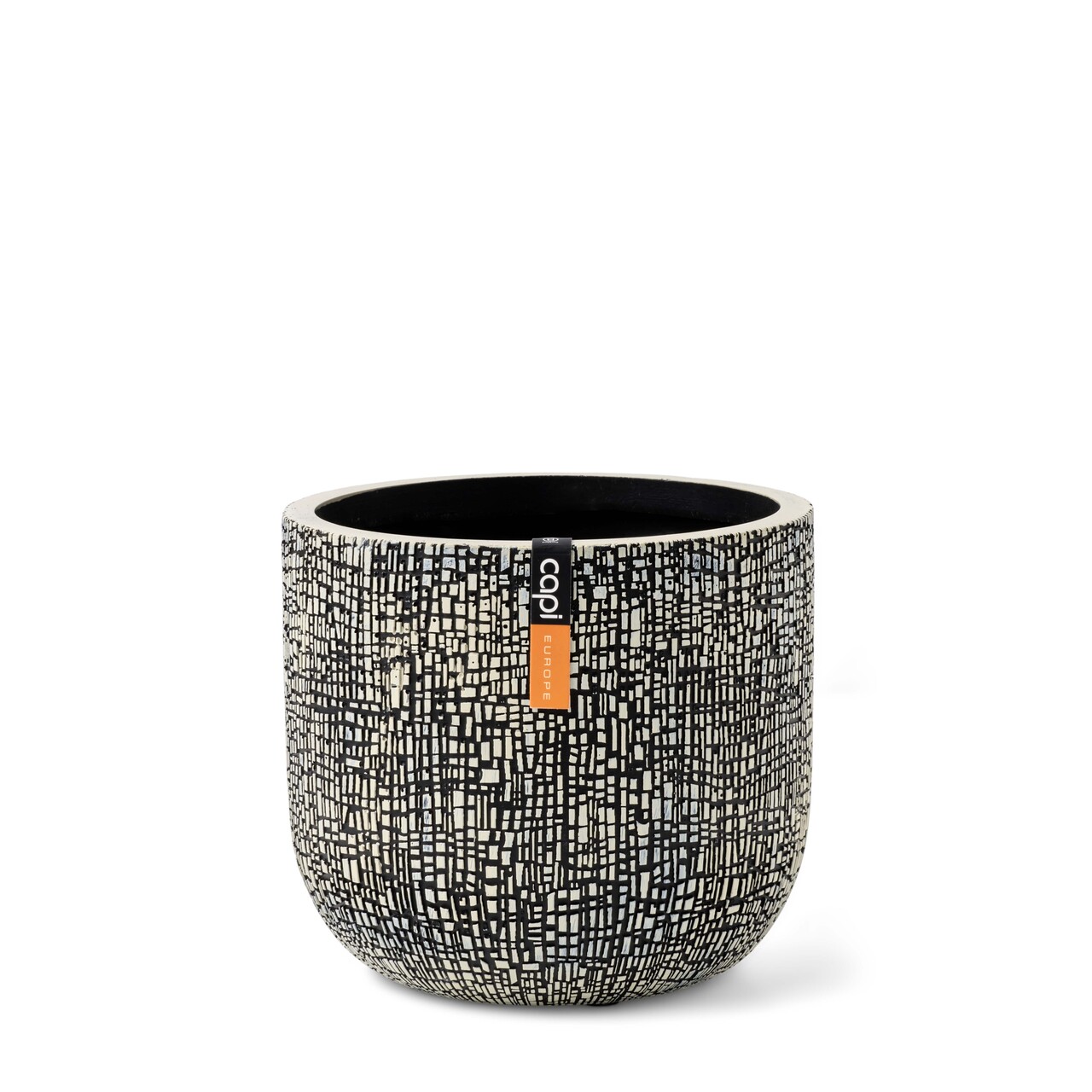 Indoor Skin Planter Ball Black beige Indoor Skin Planter Ball Black beige