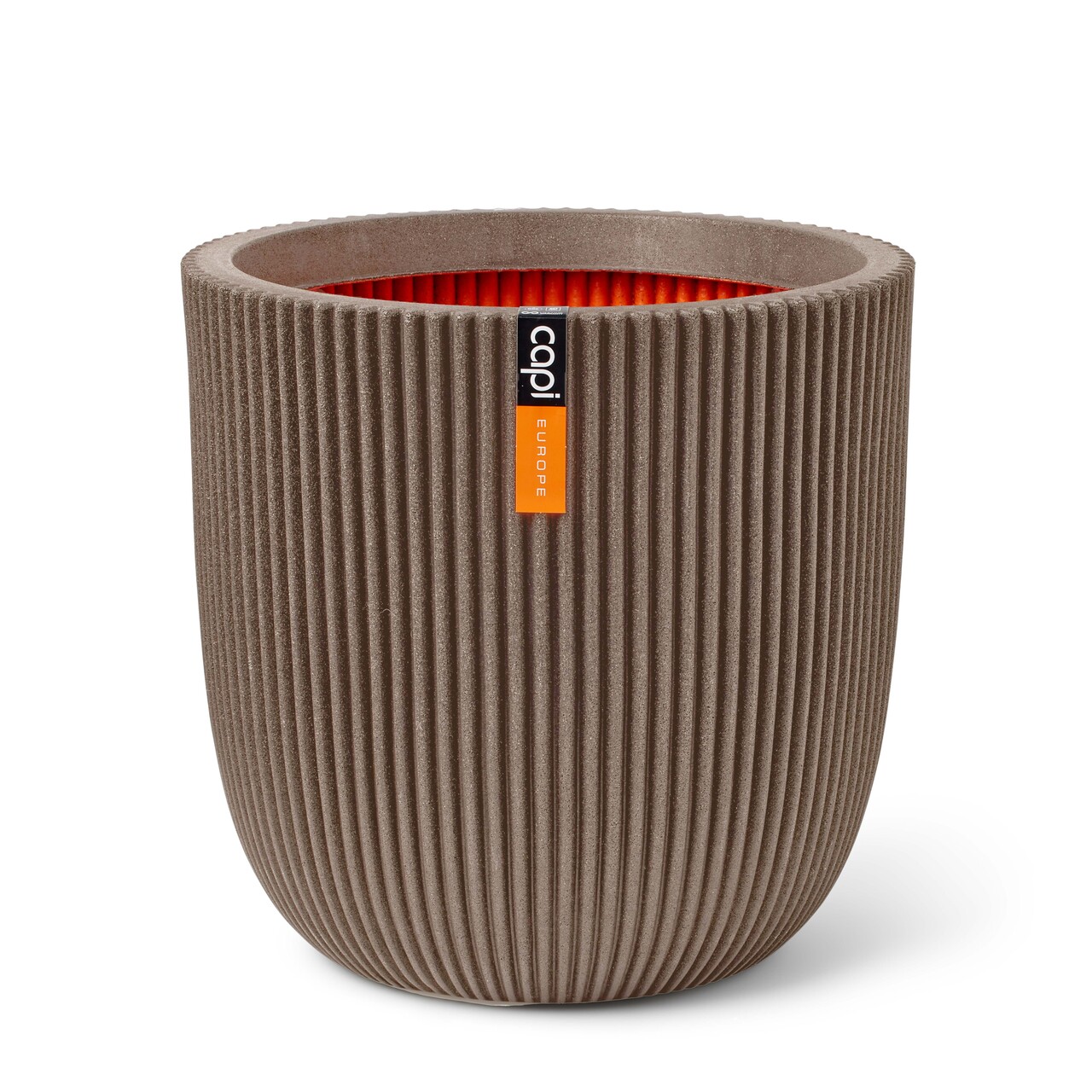 Planter ball Groove NL Warm taupe