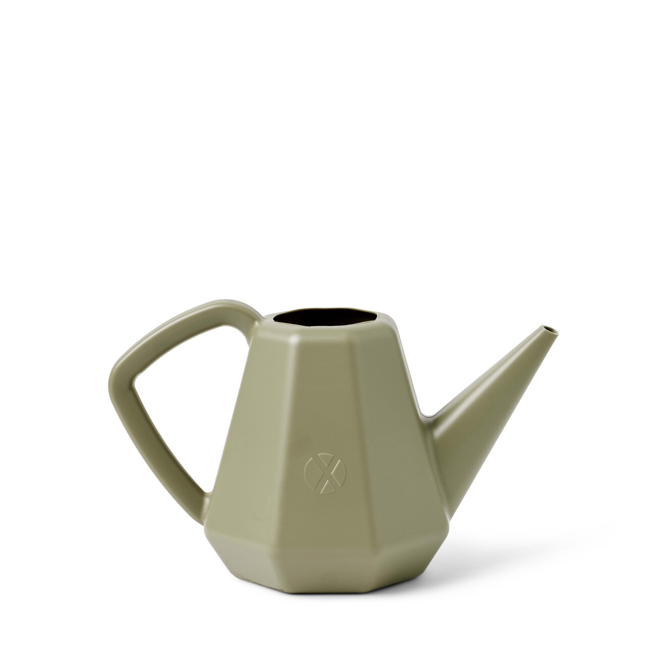Watering can Doppio Smooth Olive grey