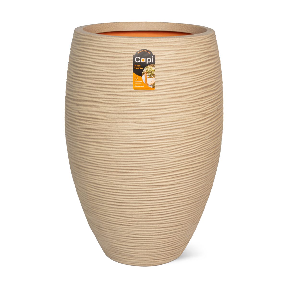 Vase Elegant Deluxe Rib Terra