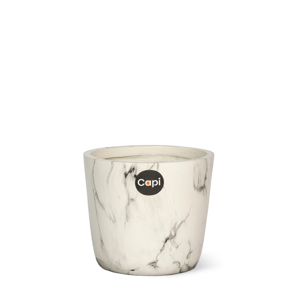 Indoor Marble Planter Egg White