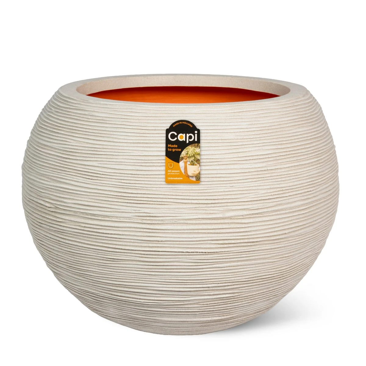 Vase ball Rib Pebble