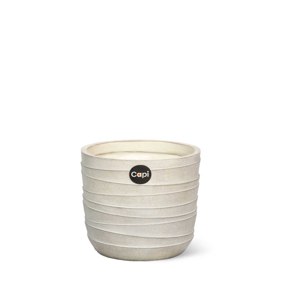 Indoor Lines Planter Egg Clay