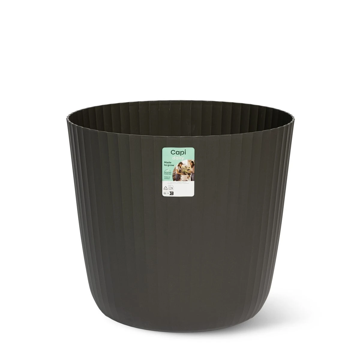 Daily planter taper Wave Black